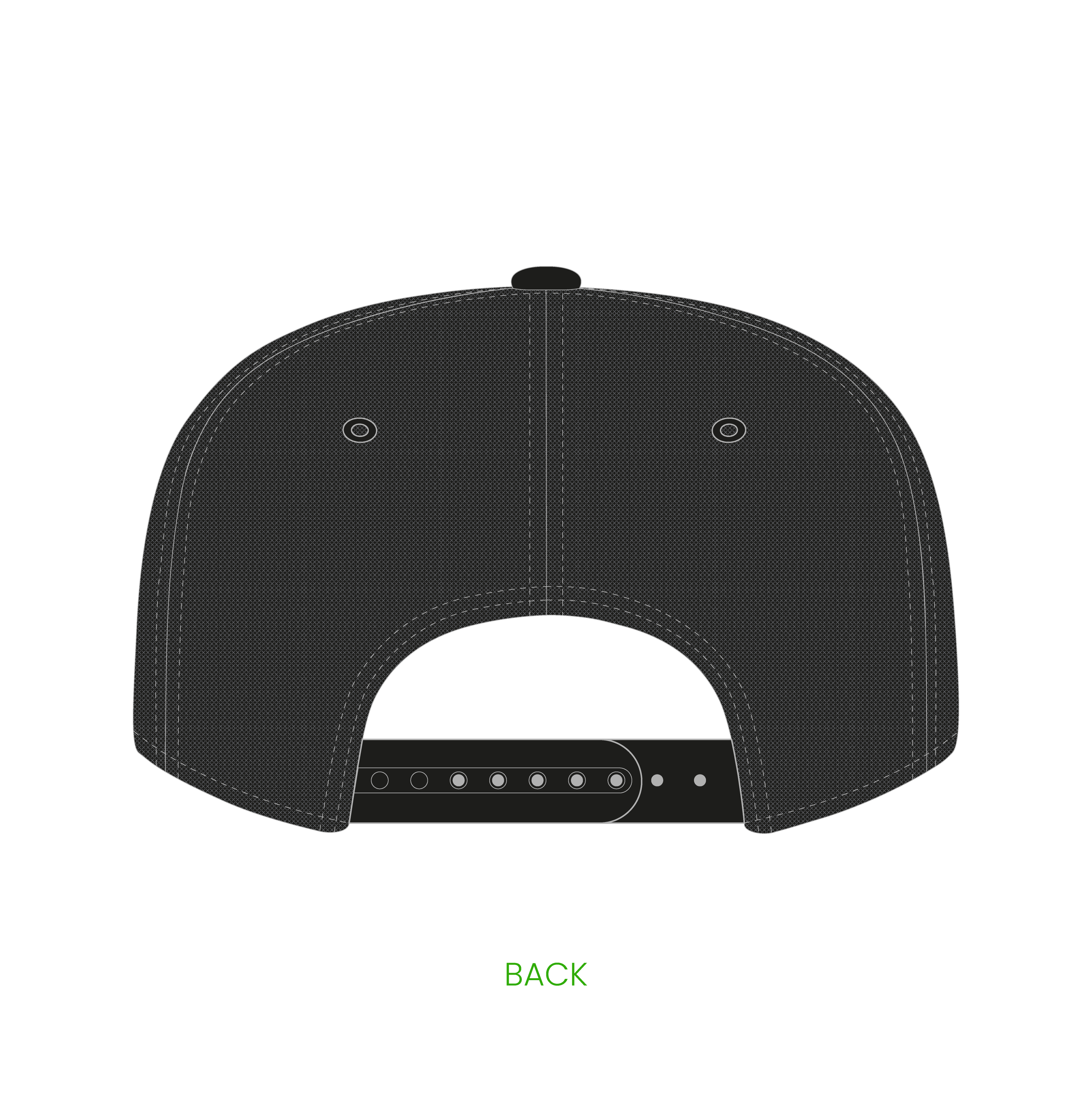 #3 | 5-panelers buckram trucker kasket med buet skygge og snapback lukning