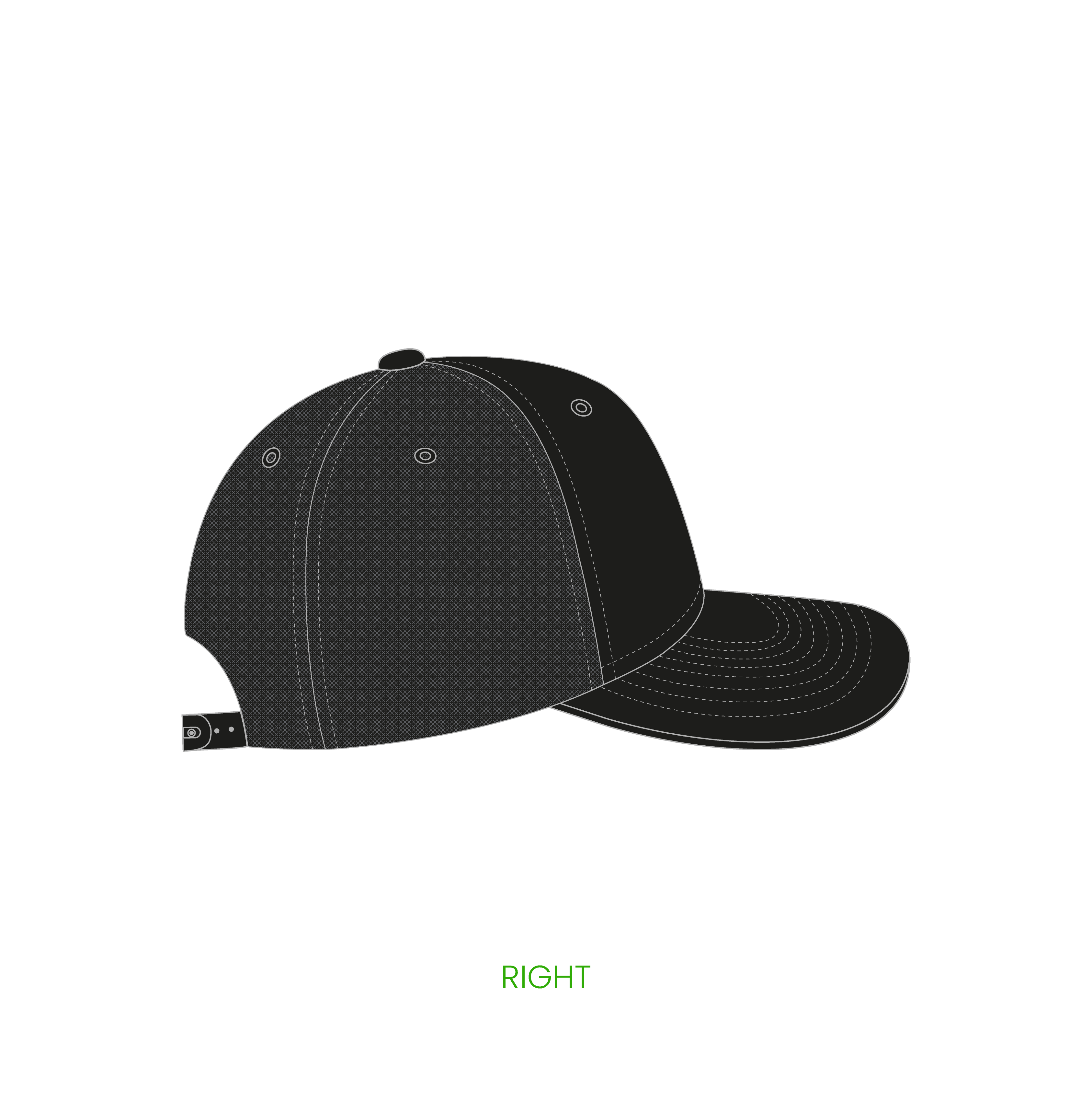 #3 | 5-panelers buckram trucker kasket med buet skygge og snapback lukning