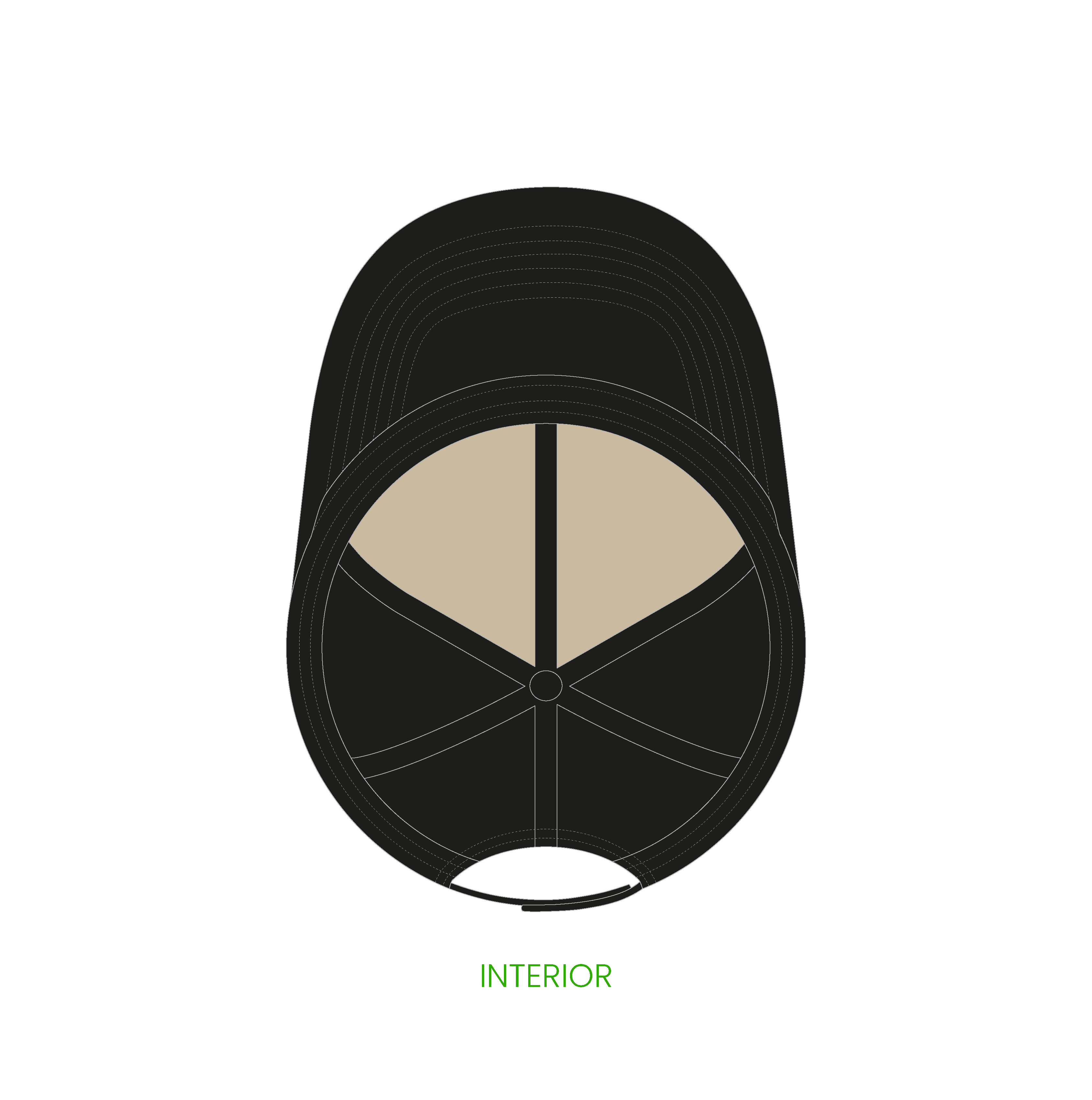 #12 | 6-panelers baseball kasket med buet skygge og snapback lukning