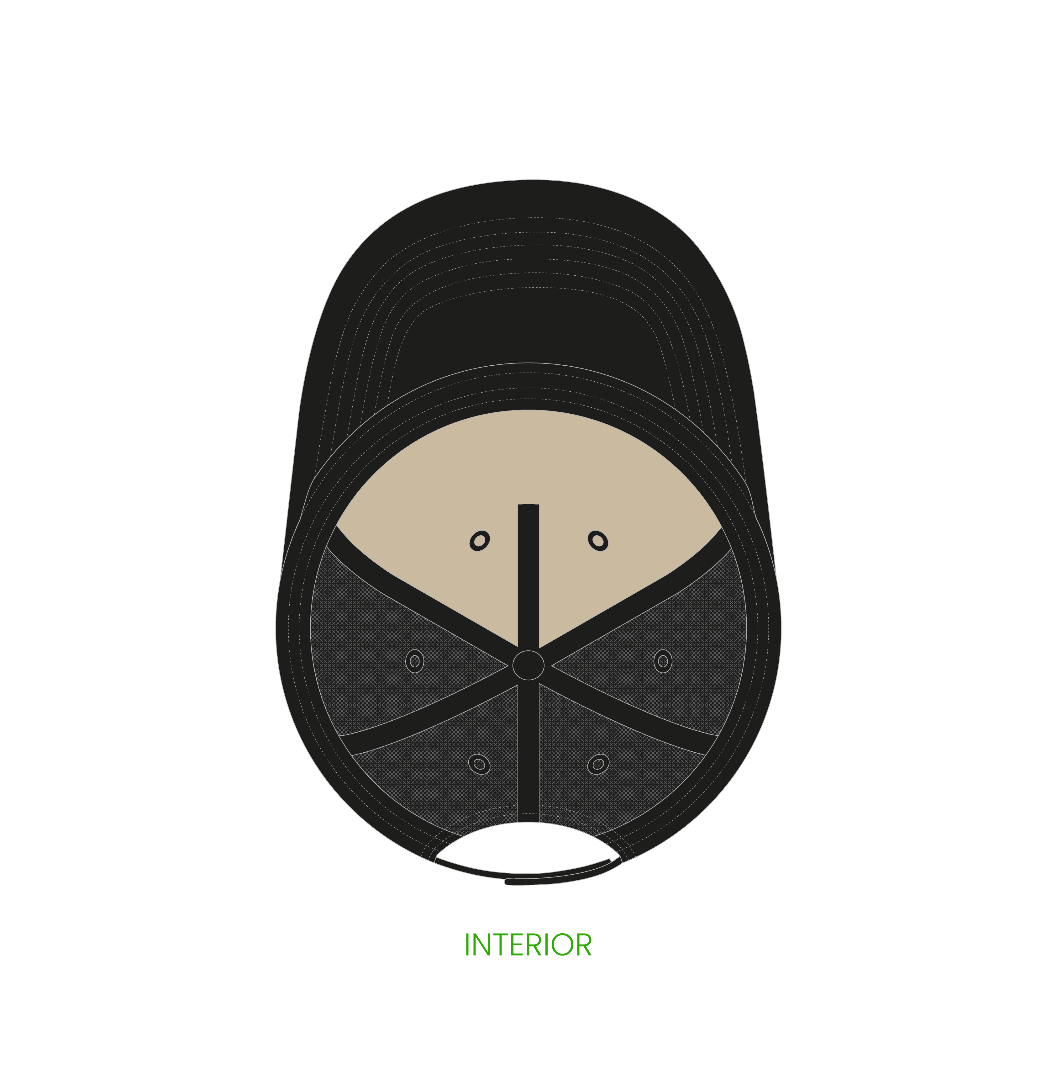 #4 | 5-panelers foam trucker kasket med buet skygge og snapback lukning