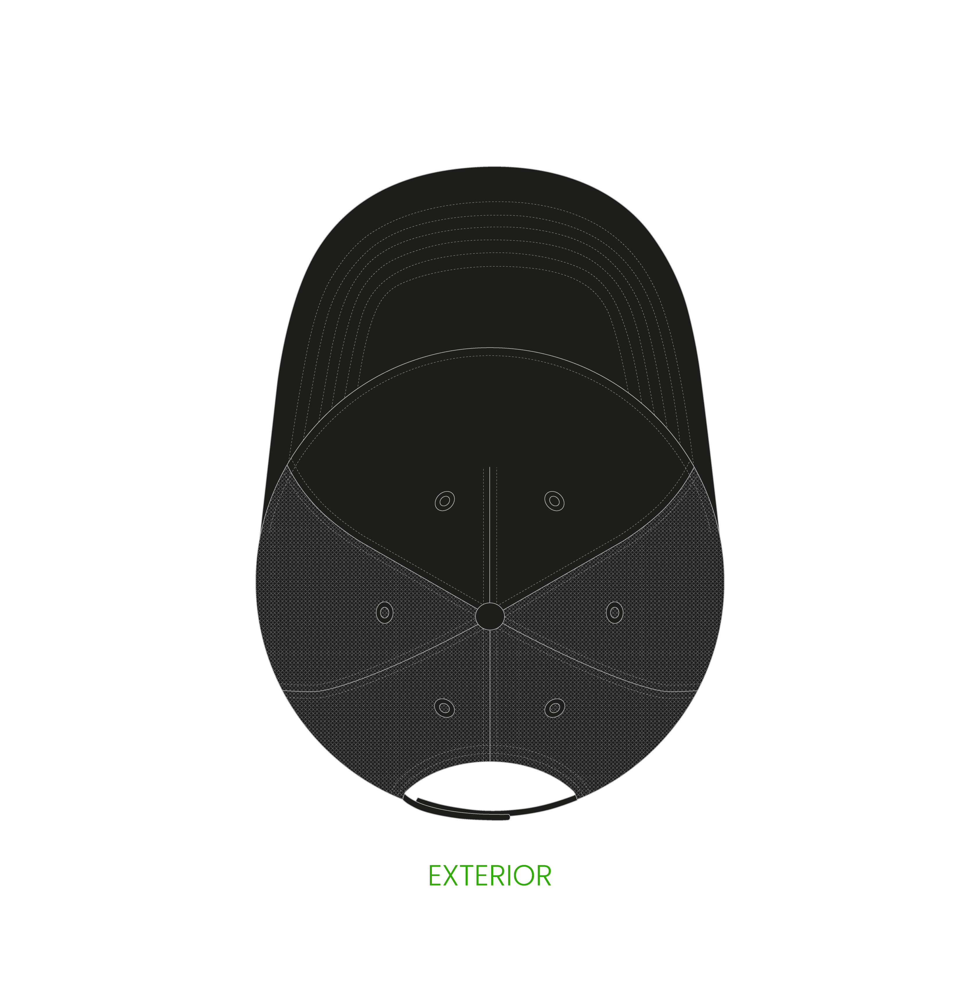 #4 | 5-panelers foam trucker kasket med buet skygge og snapback lukning