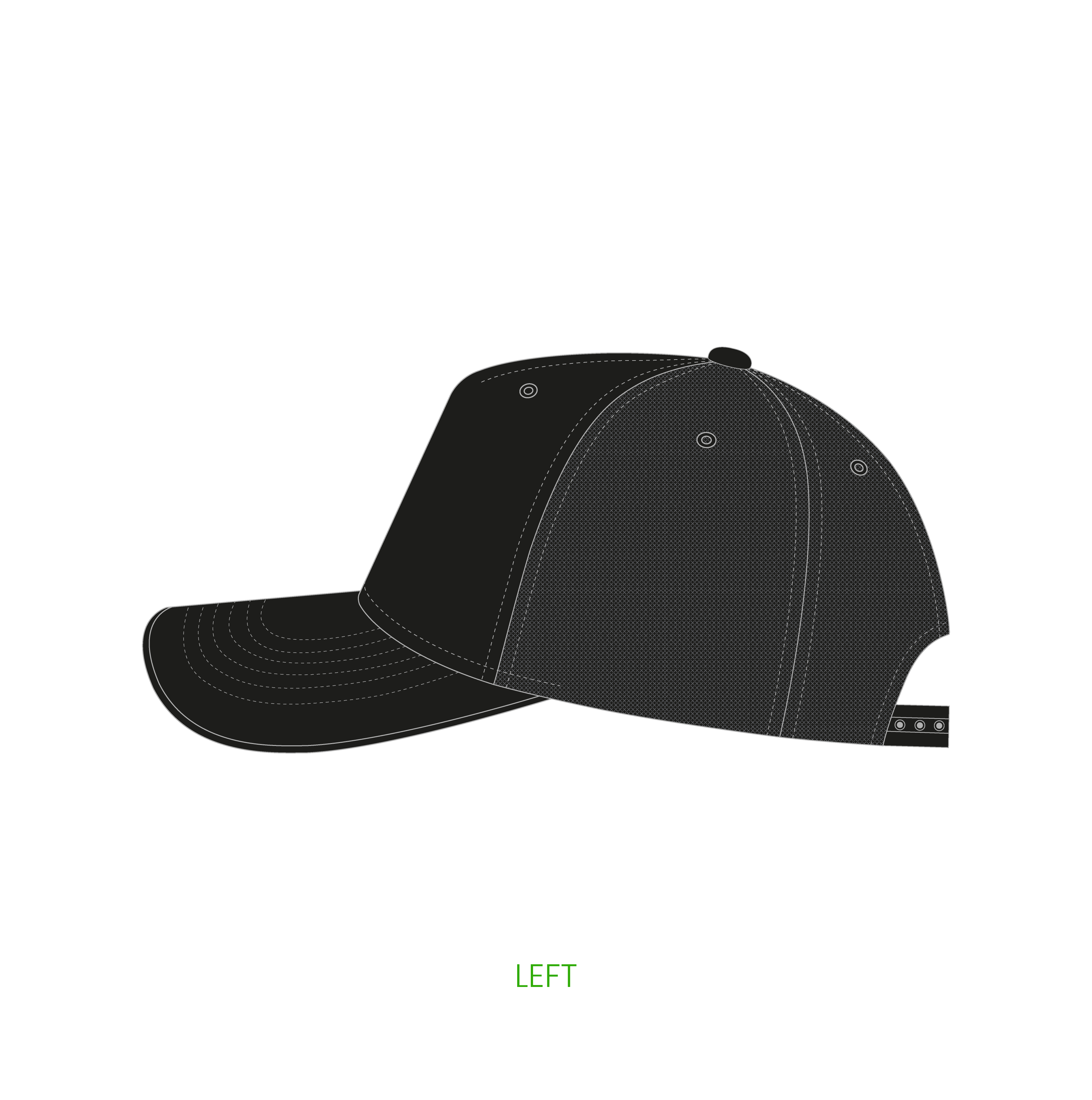 #2 | 5-panelers A-Frame trucker kasket med buet skygge og snapback lukning