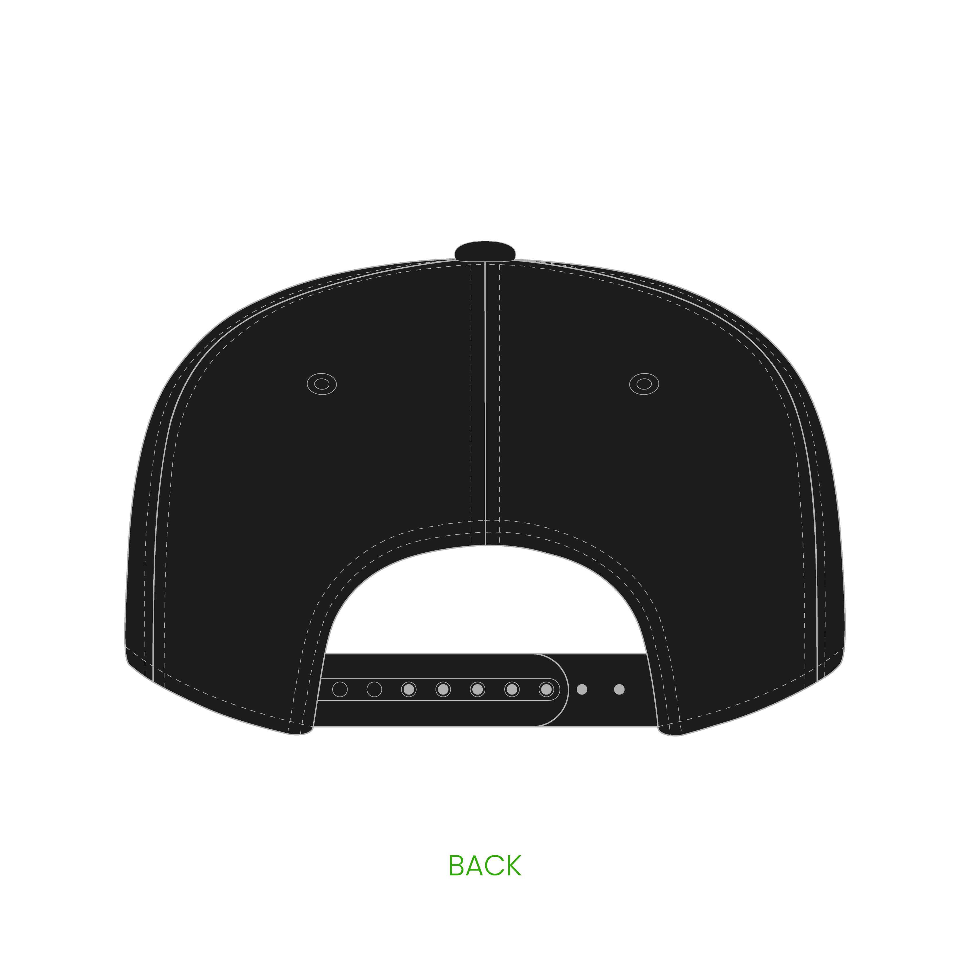#1 | 5-panelers A-Frame kasket med buet skygge og snapback lukning