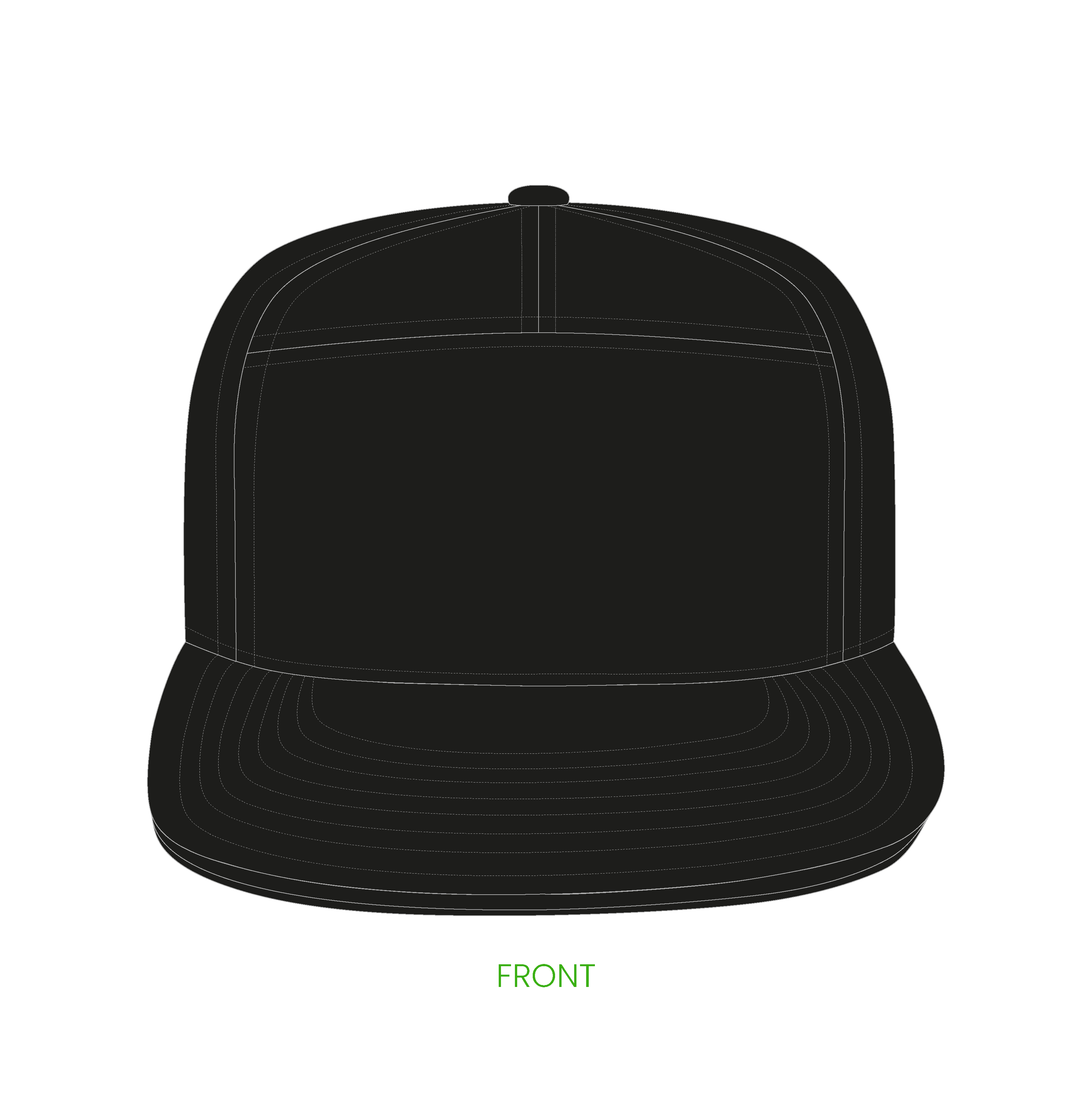 #19 | 7-panelers street kasket med flad skygge og snapback lukning