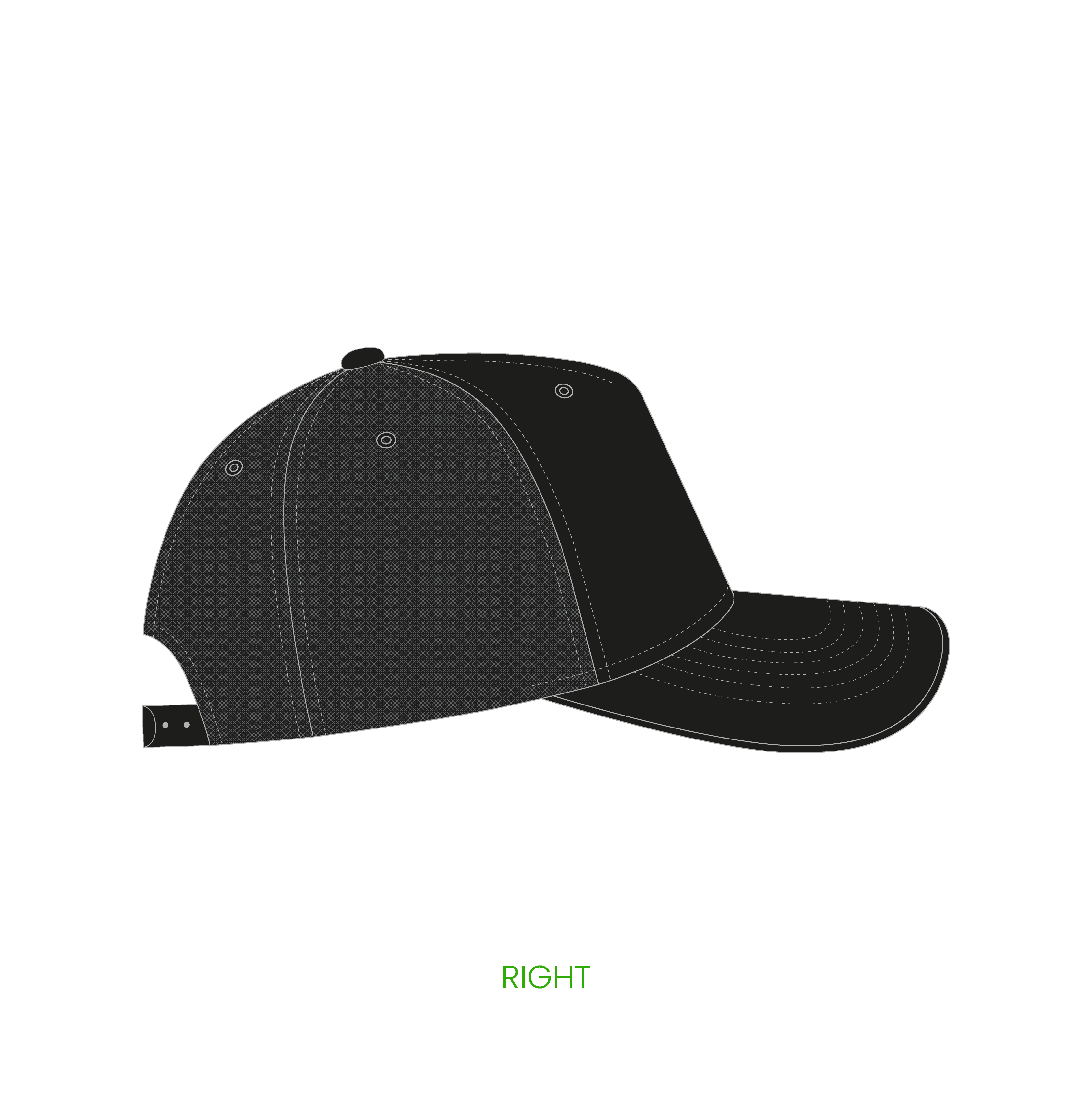 #2 | 5-panelers A-Frame trucker kasket med buet skygge og snapback lukning