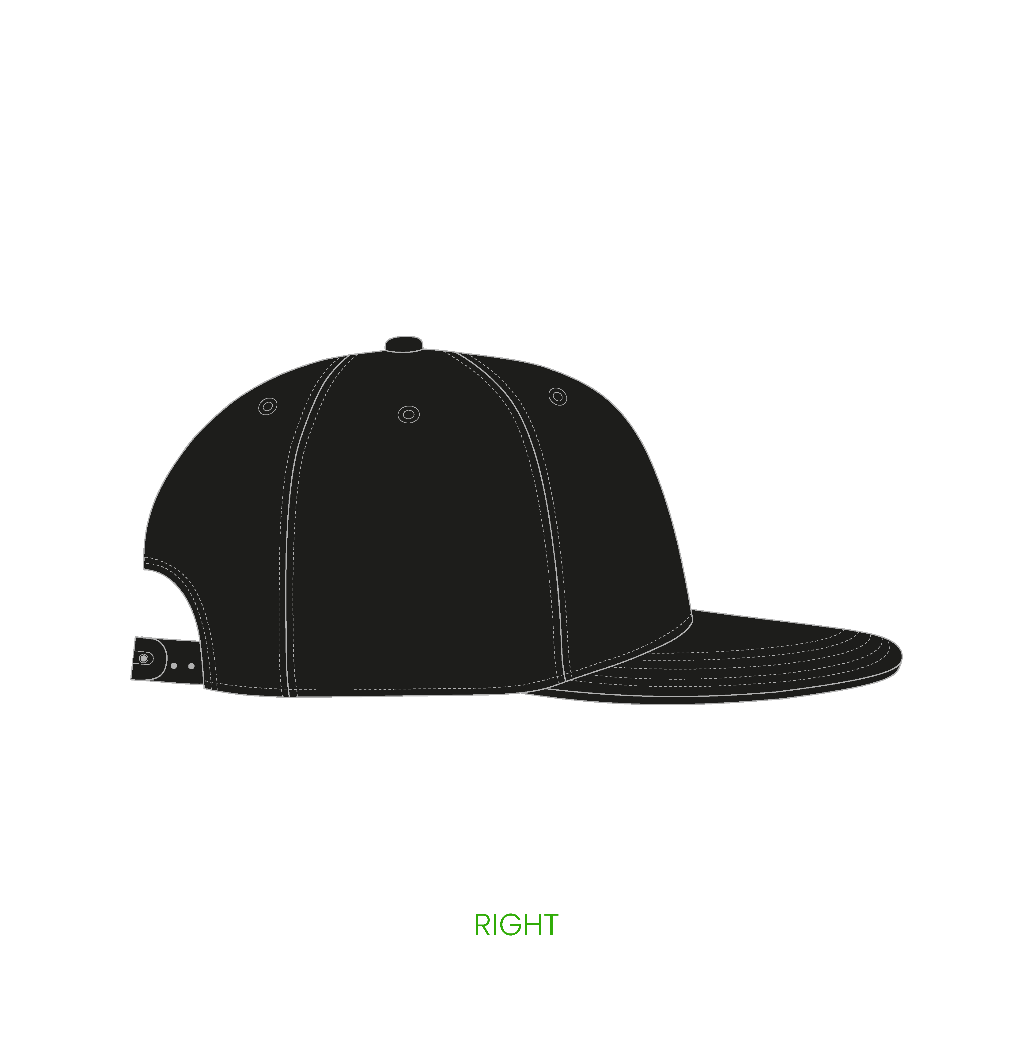 #8 | 5-panelers street kasket med flad skygge og snapback lukning