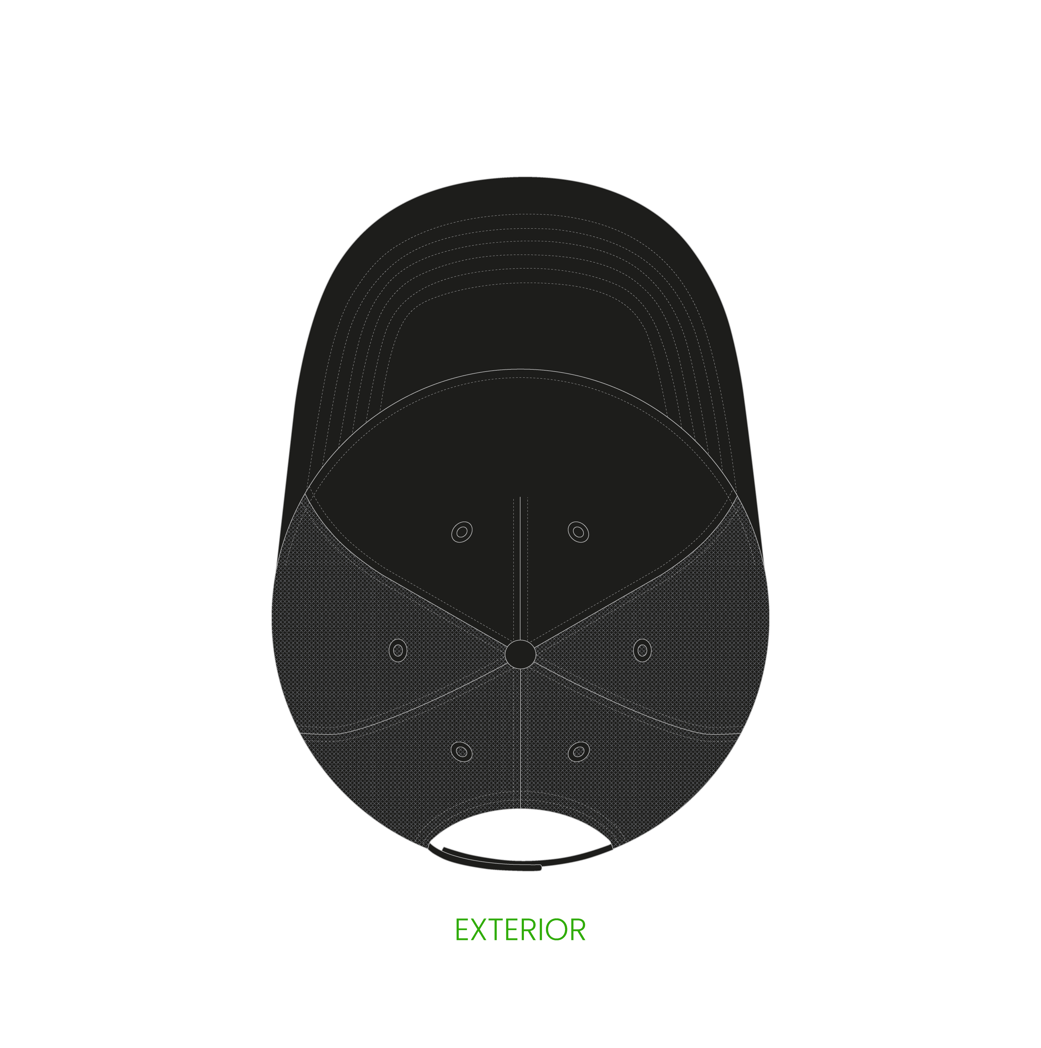 #2 | 5-panelers A-Frame trucker kasket med buet skygge og snapback lukning
