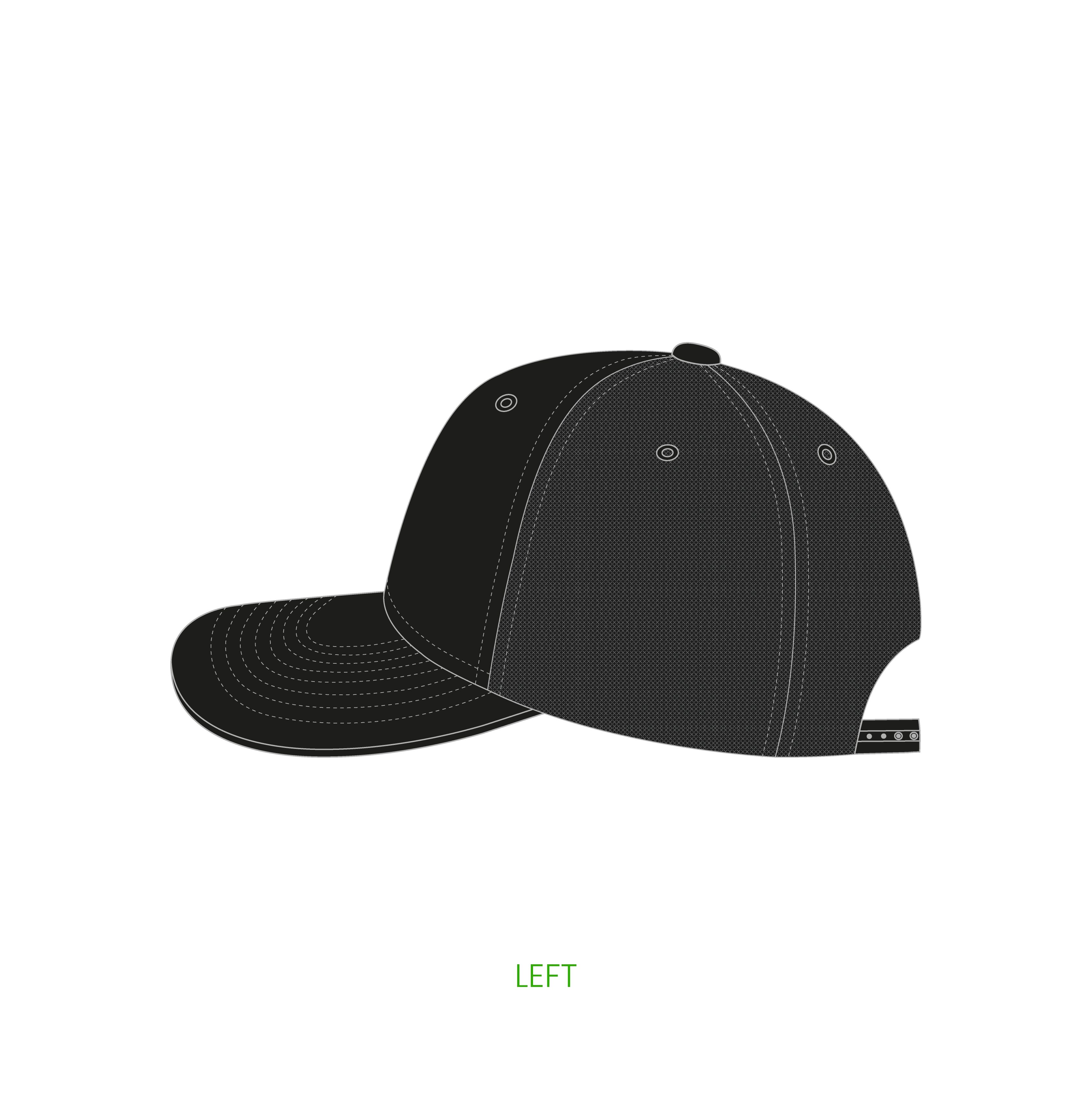 #4 | 5-panelers foam trucker kasket med buet skygge og snapback lukning