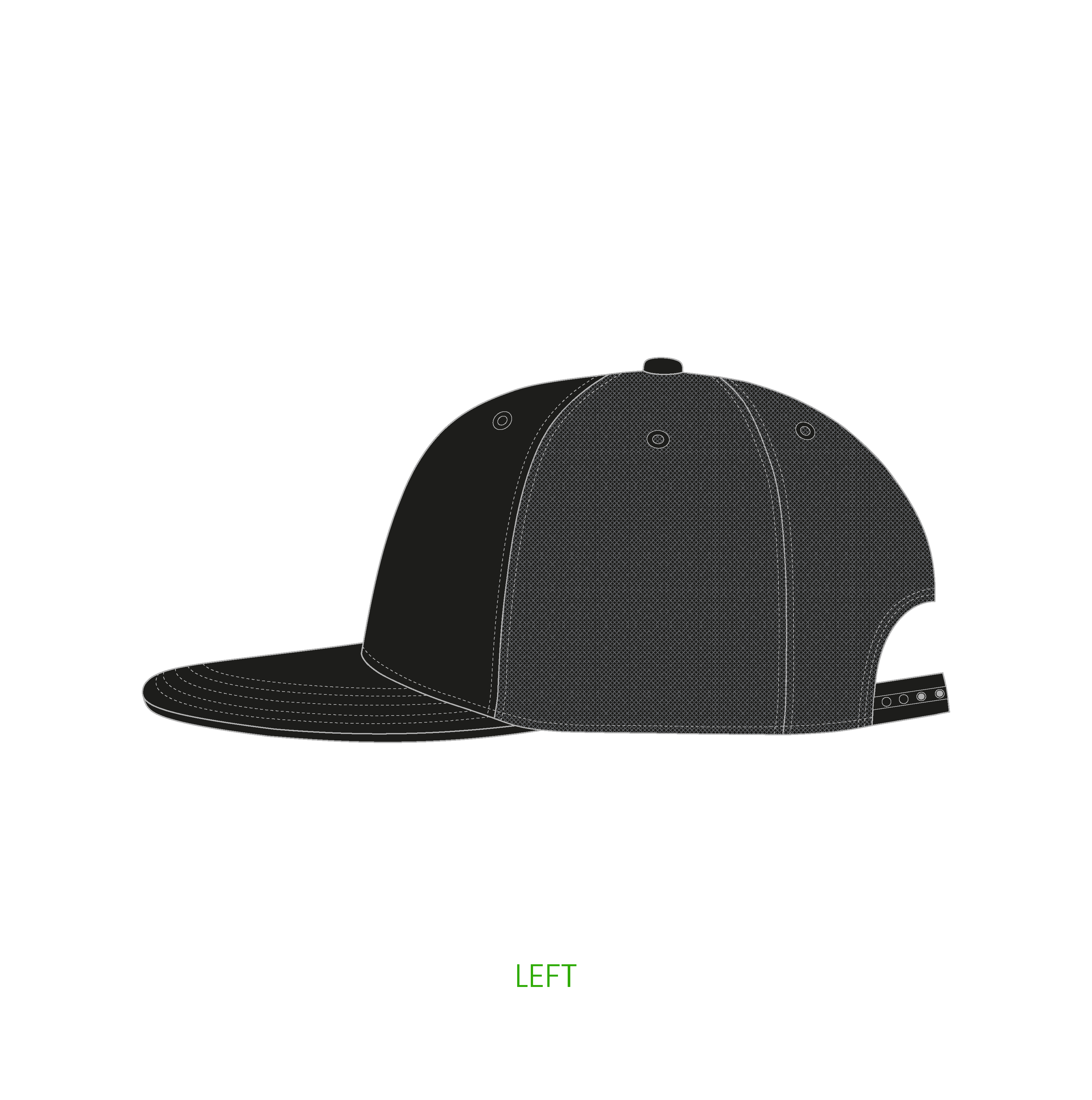 #7 | 5-panelers foam trucker kasket med flad skygge og snapback lukning
